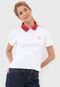Camisa Polo Tommy Jeans Logo Branca - Marca Tommy Jeans