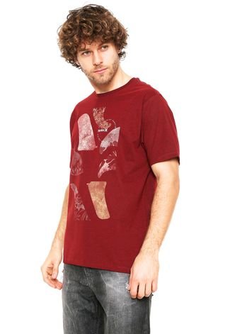 Camiseta Hurley Finner Vermelha