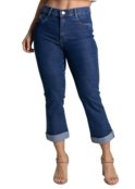 Calça Jeans Sawary Cropped - 278821 - Azul - Sawary - Marca Sawary