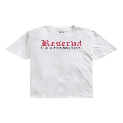 Camiseta Criado No Brasil Reserva Branco - Marca Reserva