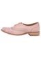 Oxford Couro My Shoes Vazados Rosa - Marca My Shoes