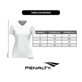 T-Shirt Penalty Feminina Dry 310645 Esporte Academia Branco G