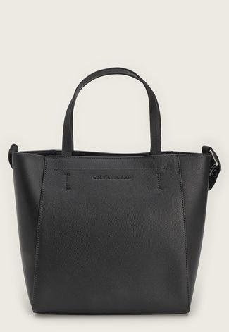 Bolsa Calvin Klein Logo Preta - Compre Agora