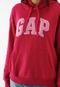 Blusa de Moletom Flanelada Fechada GAP Bright Beet Vermelha - Marca GAP