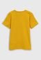 Camiseta Cativa Infantil Gamer Amarela - Marca Cativa
