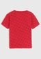 Camiseta Kyly Infantil Lettering Vermelho - Marca Kyly
