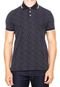 Camisa Polo Base Jeans Estampada Azul - Marca Base Jeans