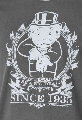 Camiseta Studio Geek Big Deal Monopoly Cinza
