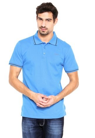 Camisa Polo Colcci Brasil Azul