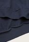Blusa de Moletom Flanelada Fechada Basicamente. Plus Size Azul-Marinho - Marca Basicamente.