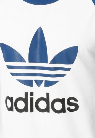 Camiseta adidas Originals Adi Trefoil Ml Branca