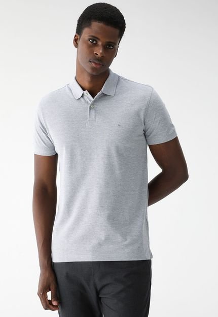 Camisa Polo Aramis Slim Mini Icon Cinza - Marca Aramis