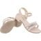 Sandália Infantil Menina Stilo Rosê Tiras Salto Baixo Confortável-8105 Nude - Marca Stilo Rosê