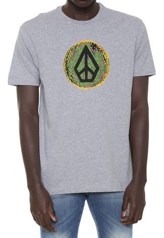Camiseta Volcom Peace Cinza