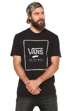 Camiseta Vans Print Box Preta