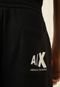 Calça de Moletom AX ARMANI EXCHANGE Jogger Logo Preta - Marca AX ARMANI EXCHANGE