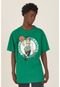Camiseta NBA Plus Size Estampada Boston Celtics Casual Verde - Marca NBA