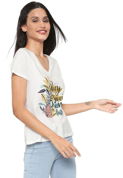 Blusa Hering Nature Off-white - Marca Hering