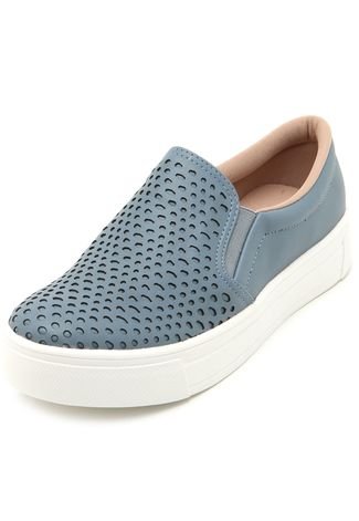 Slip On DAFITI SHOES Lasercut Branco - Compre Agora