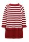 Vestido Colorittá Infantil Listras Vermelho/Branco - Marca Colorittá