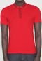 Camisa Polo Lacoste Reta Color Block Vermelha/Laranja - Marca Lacoste