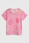 Blusa Brandili Frutas Rosa - Marca Brandili