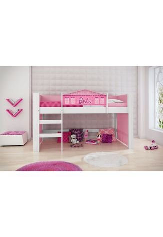 Cama Barbie Play com Escorregador Rosa Pura Magia - Compre Agora