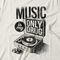 Camiseta Feminina Music Is My Only Drug - Off White - Marca Studio Geek 