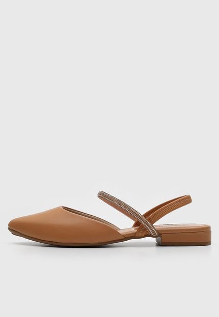 Sapatilha Slingback Mississipi Tira Hotfix Caramelo - Marca Mississipi