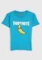 Camiseta Fortnite Infantil Fortnite Azul - Marca Fortnite