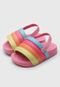 Chinelo Slide Bebê Molekinha Infantil Colors Baby Rosa - Marca Molekinha