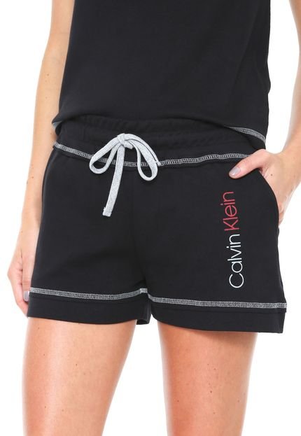 Short Calvin Klein Underwear Pespontos Preto - Marca Calvin Klein Underwear