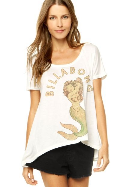 Camiseta Billabong Mermaid Bege - Marca Billabong