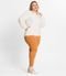 Jaqueta Plus Size Feminina Moletinho Secret Glam Bege - Marca Secret Glam