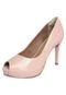 Peep Toe Ramarim Friso Dourado Nude - Marca Ramarim