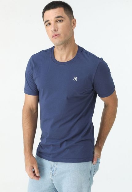 Camiseta New Era Mini Bordado Neyyan Azul - Marca New Era
