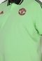 Camisa Polo adidas Performance Reta Manchester United Verde - Marca adidas Performance