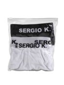 Cueca Sergio K Boxer Branca/Preta Pack 2UN - Marca Sergio K