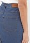 Saia Jeans Vero Moda Curta Lisa Azul - Marca Vero Moda
