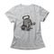 Camiseta Feminina Gym Is My Happy Hour - Mescla Cinza - Marca Studio Geek 