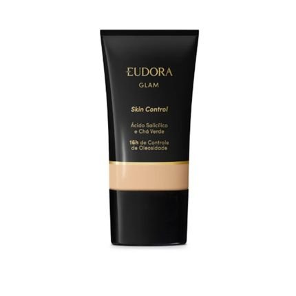 Base Eudora Líquida Glam Skin Control Cor 05 30ml - Marca Eudora