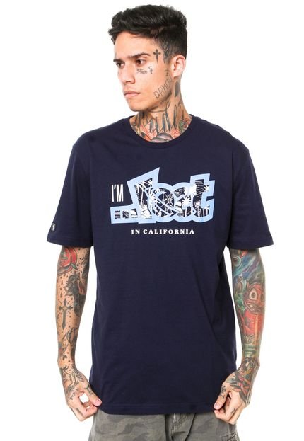 Camiseta ...Lost Im In California Azul-Marinho - Marca ...Lost