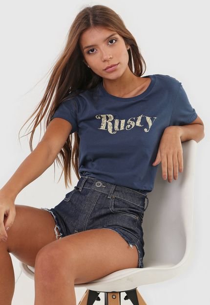 Camiseta Rusty Southern Azul-Marinho - Marca Rusty