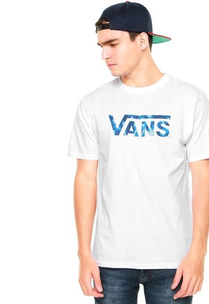 Camiseta Vans Classic Logo Fill Dark Sto Branca - Marca Vans