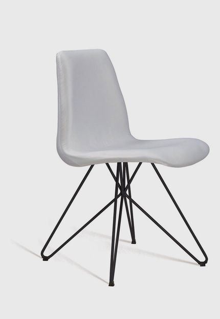 Cadeira Eames Base Aço Carbono Daf Cru Branca - Marca Daf