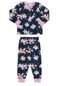 Pijama Infantil Menina Longo Estampado - Marca Alakazoo
