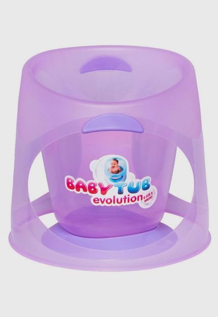 Banheira Babytub Evolution 0 a 8 meses Roxo - Marca Baby Tub