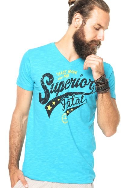 Camiseta Fatal Azul - Marca Fatal Surf