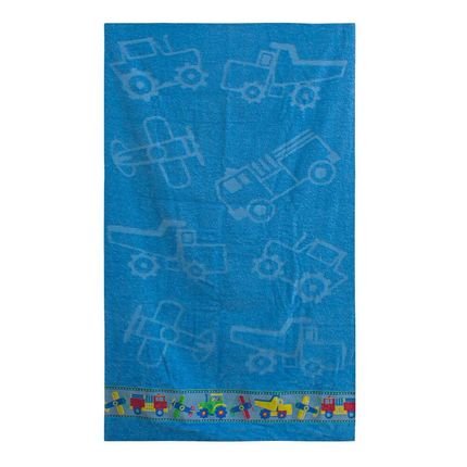 Toalha de Banho Infantil Camesa Carrinhos Azul 70x130cm - Marca Camesa