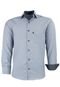 Camisa Manga Longa Lbl Classica Poliester Prata 1672 - Marca LBL